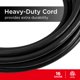 thumbnail image 3 of Cable de extensión UltraPro de 25 pies para interiores, 3 salidas, paquete de 2, negro, 3 of 5