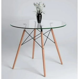 Cori Cori - Mesa Eames Vidrio Redonda 80Cm
