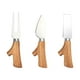 thumbnail image 1 of Juego De Cuchillos Para Queso De 3 Piezas Mango De Madera Para Utensilios De Cocina De Panadería Uso Doméstico, 1 of 3