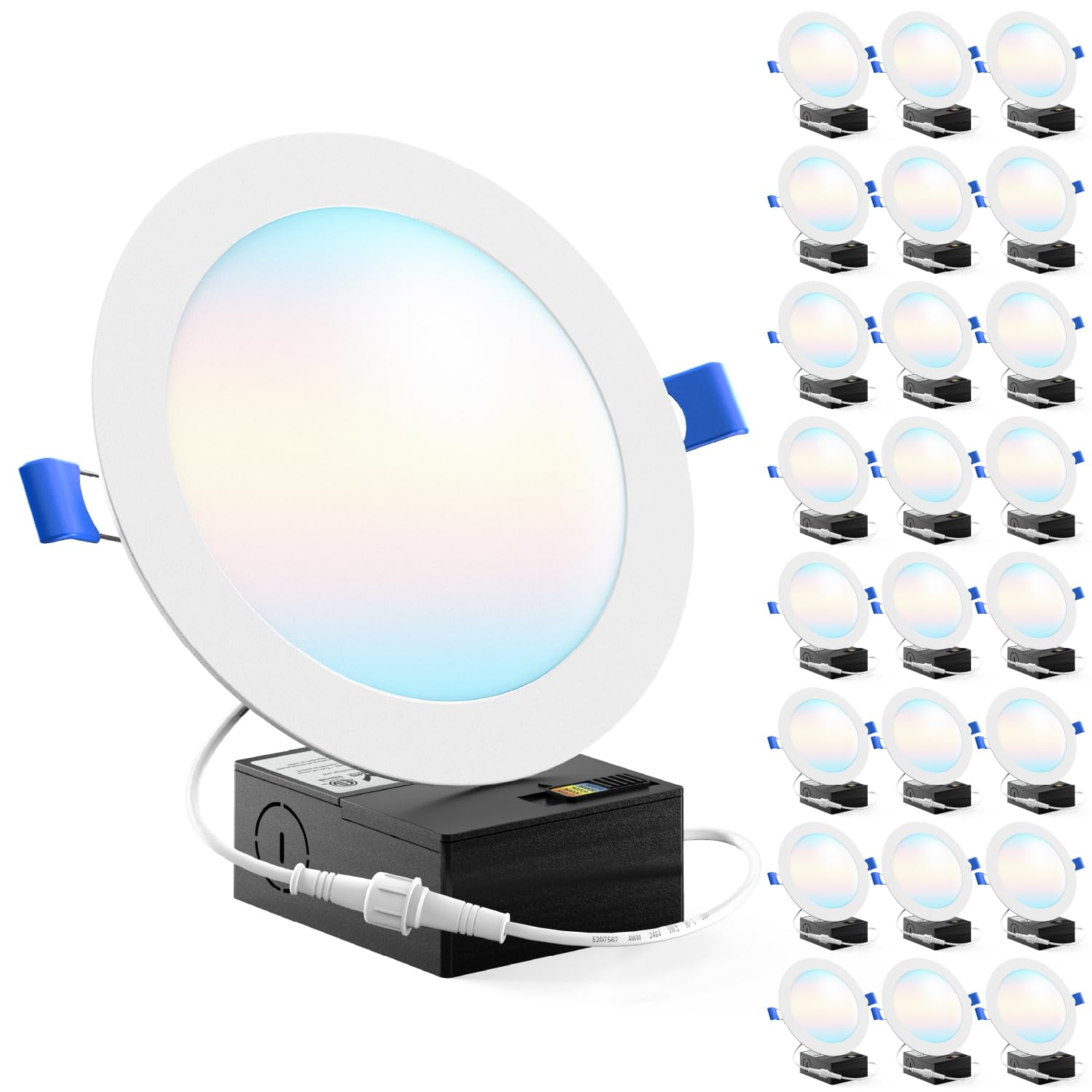 Sunco Lighting - Luz Empotrada Led Sunco 6 Pulgadas Regulable 850lm Cct Seleccionable
