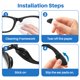thumbnail image 5 of Almohadillas antideslizantes CAISATEQ para gafas inteligentes Ray‑Ban Meta RW4006/4008/4012, 5 of 7