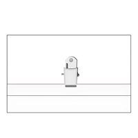 Hand - Pack 50 Credenciales 90X55Mm Apretador Y Alfiler Negro - Ps