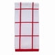 thumbnail image 1 of Toalla de cocina T-Fal de algodón rojo a cuadros para parquet (paquete de 6), 1 of 1