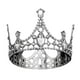 thumbnail image 2 of Diadema Tiaras Tiaras Modernas Tocados Para Fiestas Temáticas Boda Cumpleaños Plata, 2 of 5