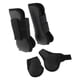 thumbnail image 3 of 2 pares de botas de pierna de caballo Juego de envolturas protectoras de patas delanteras traseras Negro, 3 of 3