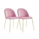 thumbnail image 1 of Pack 2 Sillas Sitiales Nordic Felpa Gold - Rosado, 1 of 3