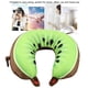 thumbnail image 3 of Cojín de viaje en forma de U con bonito estampado de frutas, ideal para el cuello, para el hogar y la oficina, con forma de kiwi., 3 of 8