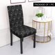 thumbnail image 2 of Funda de Silla de Comedor de Spandex Elástico REGALWOVEN, Funda de Asiento de Silla, Negro, 2 of 7