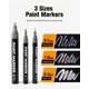 thumbnail image 2 of Plumas de pintura Marsrock 3-pack plata metálica 3 puntas, 2 of 9