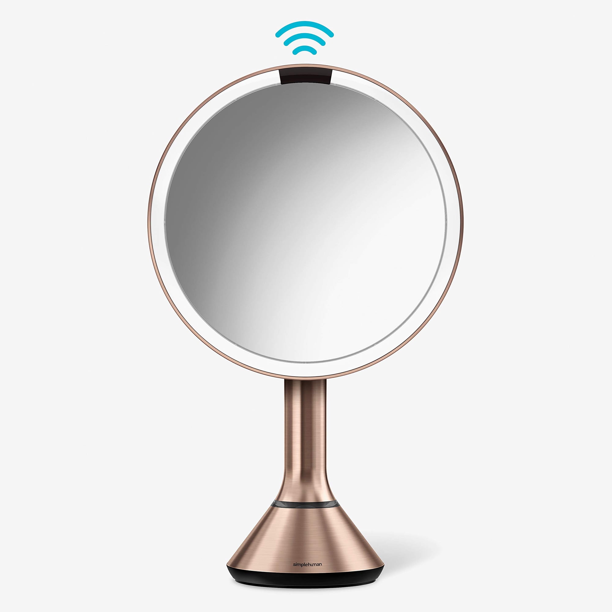 Simplehuman - Espejo De Maquillaje Iluminado, Sensor Humano Simple, Aumento 5x