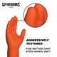 thumbnail image 4 of Guantes desechables GLOVEWORKS HD de nitrilo naranja, 8 mil, XL, 4 of 8