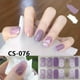 thumbnail image 1 of 14 Pcs Gradient Purple Nail Stickers For Daily & Commuter Use, No-bake Gel, Full Cover, For Women & Girls, Suitable For Both Long And Short Nails, 1 of 3