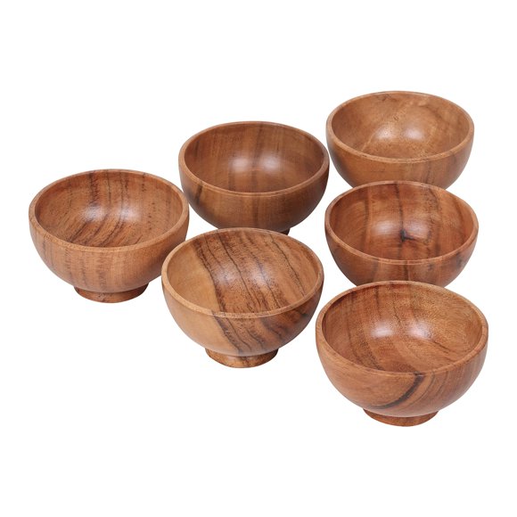 Cuencos LAVAUX DESIGNS de madera de acacia de 120 ml para mojar salsa