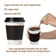 thumbnail image 5 of Fundas aislantes para taza de café FMP Brands, paquete de 1000 unidades, negras, 12‑24 oz (355‑710 ml), 5 of 6