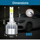 thumbnail image 2 of Ampolleta Auto Led Headlight H1 H3 H4 H7 H11 H13 9005/6 880, 2 of 2