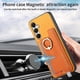 thumbnail image 3 of Funda Magnética Para Samsung Galaxy A05s Con Billetera Y Anillo Protector Resistente Orange, 3 of 6