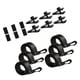 thumbnail image 2 of Kit de fijación de carrete de cobertura solar de 6 piezas, correas de carrete, 6 clips con ganchos, 6 cierre táctil, accesorios de correas de cubierta, 2 of 5