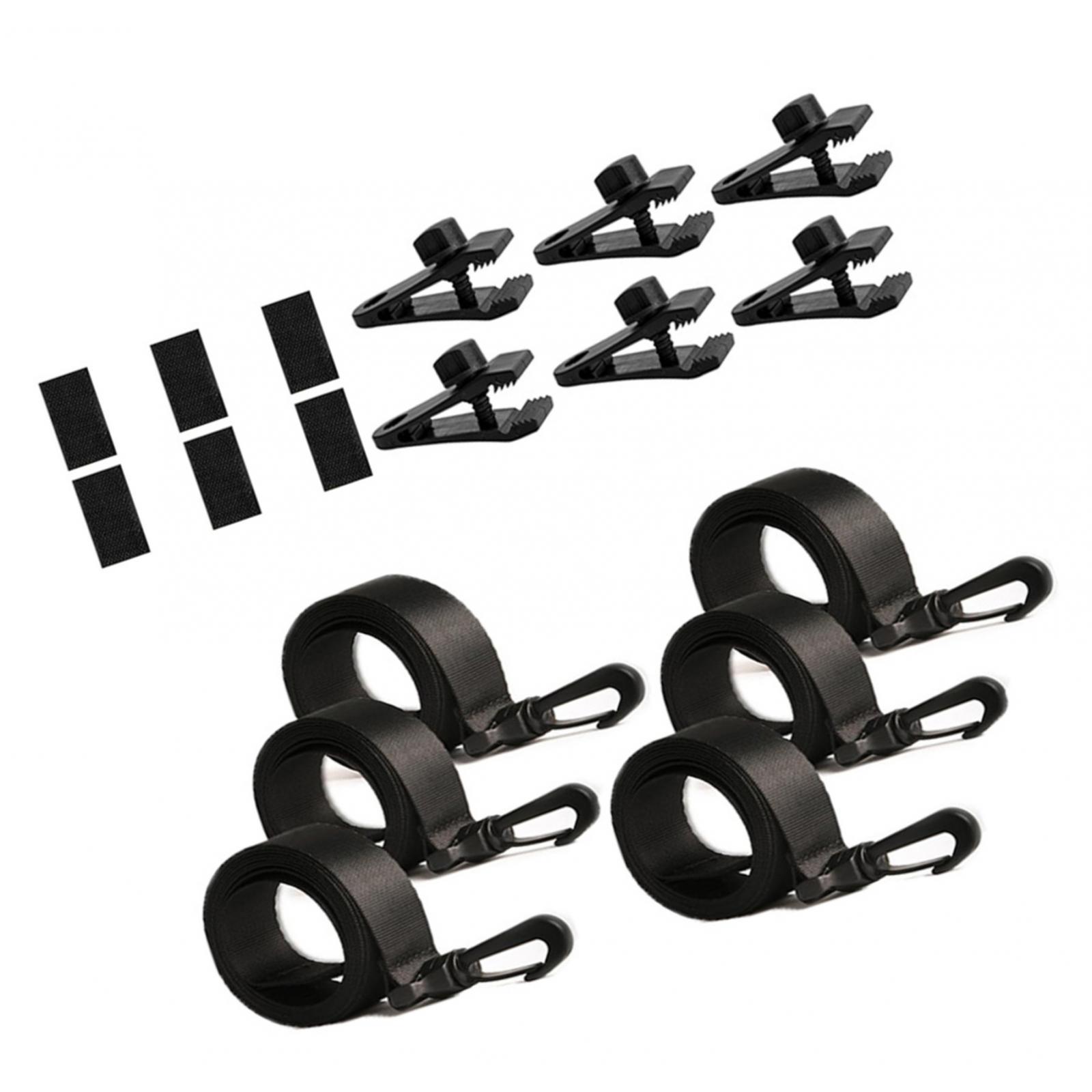 Ioensy - Kit De Fijación De 6 Carretes Para Cubierta Solar Y 6 Correas De Cierre Táctil Para Manta Solar
