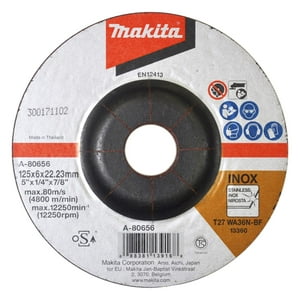 Makita - Muela Abrasiva Inox 36 Grit 125X6 35X22 23 Mm