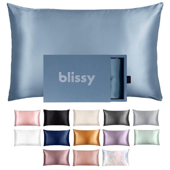 Funda de almohada de seda Blissy, 100% pura, morera, 22 Momme, grado 6A