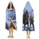 thumbnail image 3 of Dios de la Guerra Manta Capa con Capucha Anti-Bolitas, Manta de Lana Ártica Suave, Manta Portátil de Felpa Ligera y Lujosa, Poncho para Siesta en Casa y Oficina, 100*130cm, 3 of 6