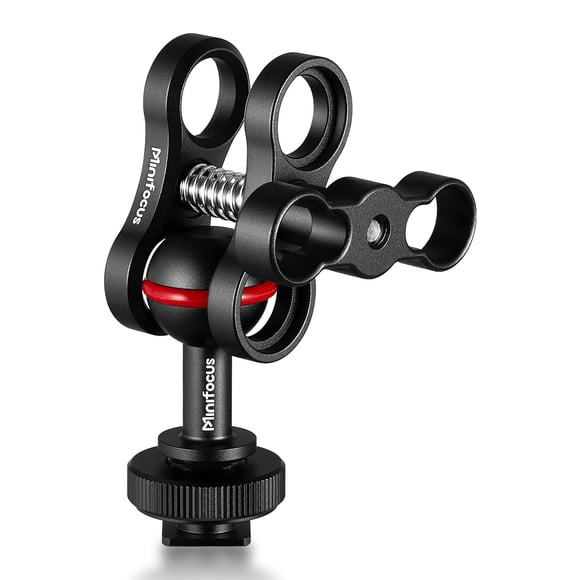 Soporte esférico MINIFOCUS de 1 pulgada con zapata fría para cámara
