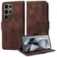 thumbnail image 1 of Carcasa FOXDOCK Samsung Galaxy S24 Ultra de cuero PU, diseño acolchado clásico, protección contra caídas y rayones, 1 of 5