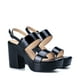 thumbnail image 2 of Sandalia Plataforma Negro Fiesta Tfa188 Mujer, 2 of 3