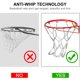 thumbnail image 3 of Red de baloncesto de cadena metálica LAO XUE 53 cm 12 anillos, 3 of 7