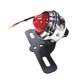 thumbnail image 4 of Luz De Freno Trasera LED Para Motocicleta Con Soporte Para Matrícula Rojo + Carcasa Plateada, 4 of 5