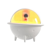 Magideal - Humidificador, Humidificador, Tanques De Agua De 350 Ml, 7 Luces Nocturnas Coloridas, Mini Humidificador, Humidificador De Escritorio Personal Para C Blanco