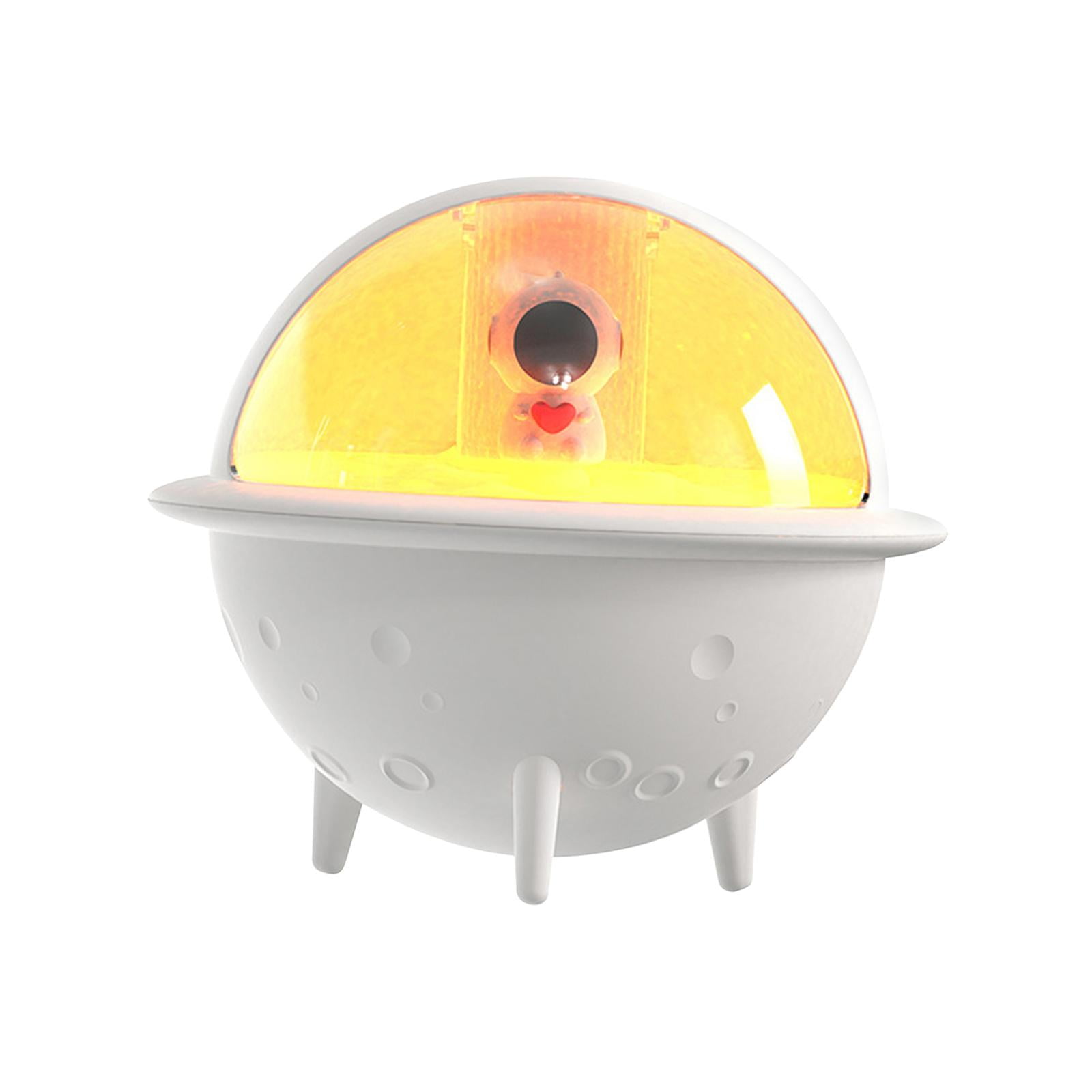 Magideal - Humidificador, Humidificador, Tanques De Agua De 350 Ml, 7 Luces Nocturnas Coloridas, Mini Humidificador, Humidificador De Escritorio Personal Para C Blanco