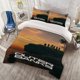 thumbnail image 1 of 3pcs Bund Sunset Cliff Poster Theme Print 100% Polyester Bedding Set, 1 of 1