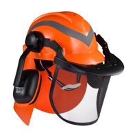 Magideal - Casco De Motosierra, Casco Forestal, Protección Auditiva Con Orejeras, Casco Forestal, Equipo De Protección Para El Cuidado Del Césped