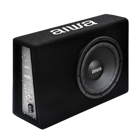 Subwoofer Auto 120W Aiwa Amplificado 10'' Slim Aw-101Bx Negro