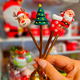 thumbnail image 4 of Set 4 Cubiertos Navideños Cuchara Y Tenedor Decoración Mesa Surtido, 4 of 5