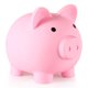 thumbnail image 1 of Piggy Bank PJDRLLC de plástico irrompible para niños de 2 a 7 años, color rosa, 1 of 6