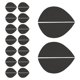 thumbnail image 1 of 16 Pares De Placas De Talón Almohadillas Antideslizantes Para Zapatos Suela De Zapato Para Zapatillas De Deporte Zapatos De Cuero Negro, 1 of 5
