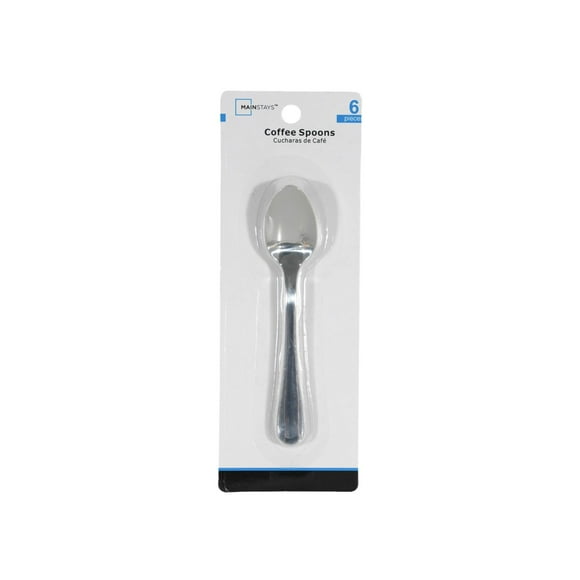 Cuchara Para Café 6 Piezas Acero Inoxidable Plateado