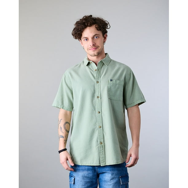 Camisa manga corta Hombre Algodón Tencel XV5781 Polemic