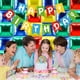 thumbnail image 4 of Banner de cumpleaños Woizoeiy rojo, verde, azul y amarillo DIY, 4 of 7