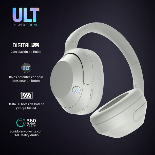 Audífonos Headphones Sony WHULT900N/W Noise Cancelling Bluetooth