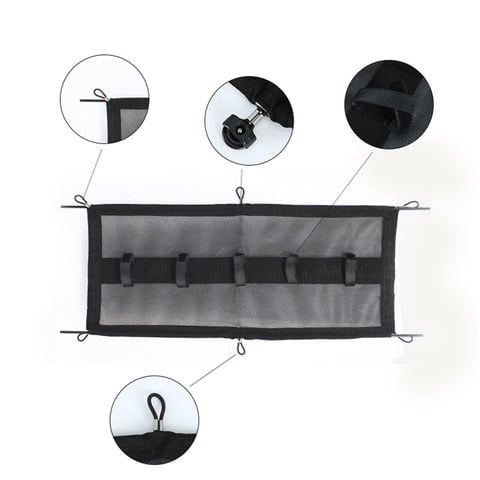 Xusx111 - Red De Gestión De Cable Bajo Escritorio Gerente De Cable De Malla Negra Flexible Para Escritorio De Pie Bajo Escritorio Red De Gestión De Cable - Negro 66 * 30 Cm