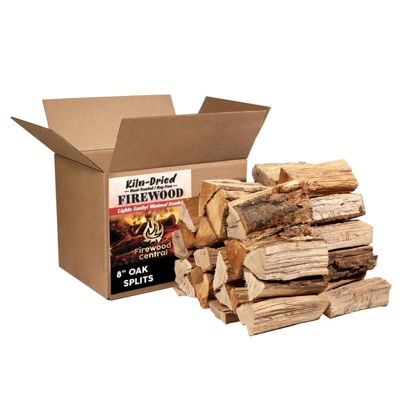 Leña de roble secada en horno Firewood Central, trozos de 8 pulgadas