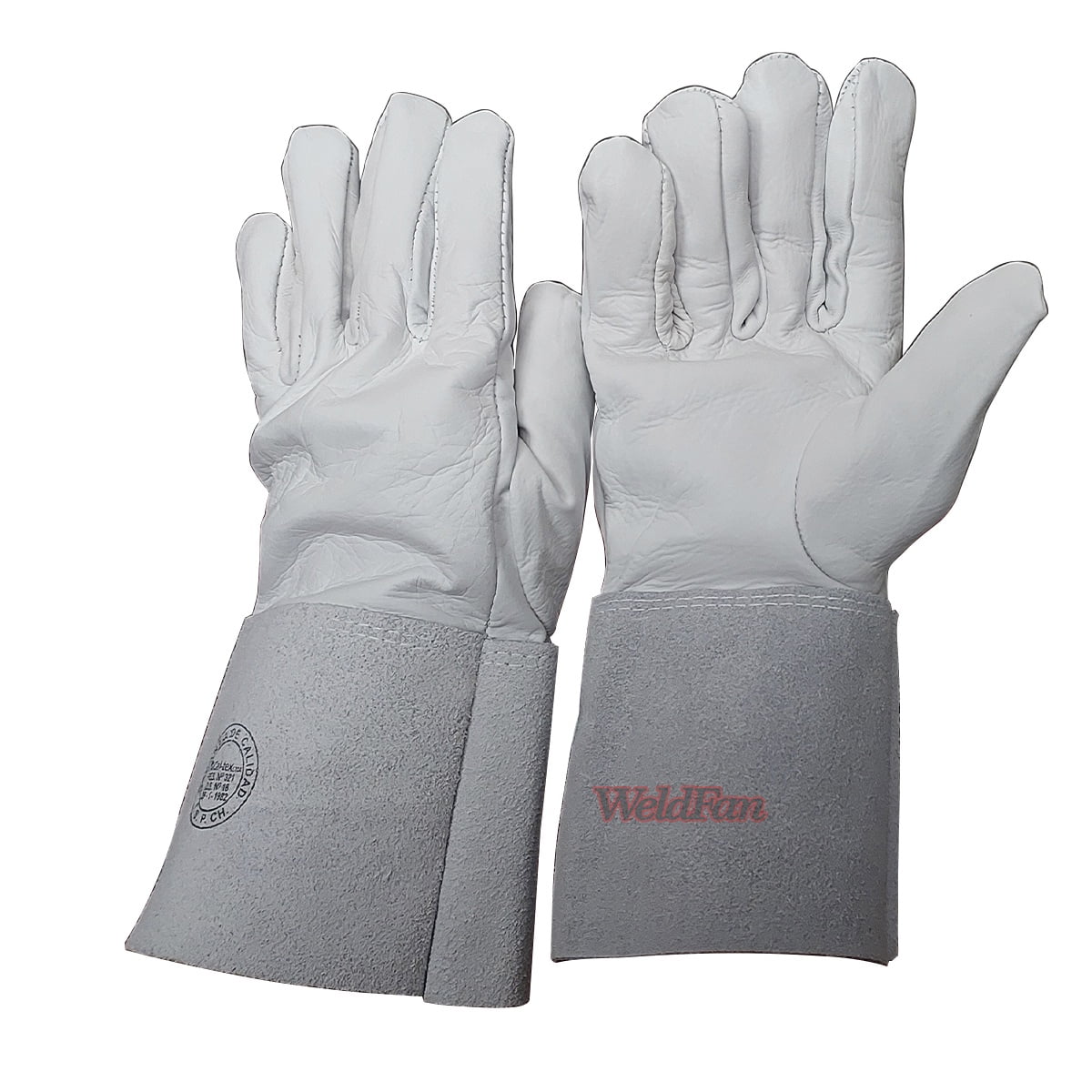Genérico - Guante Soldador Tig Cabritilla Puño Largo T-9 - Weldfan