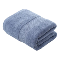 Genérico - Toalla De Baño Cuerpo 100% Algodón Azul Gruesa 480 G