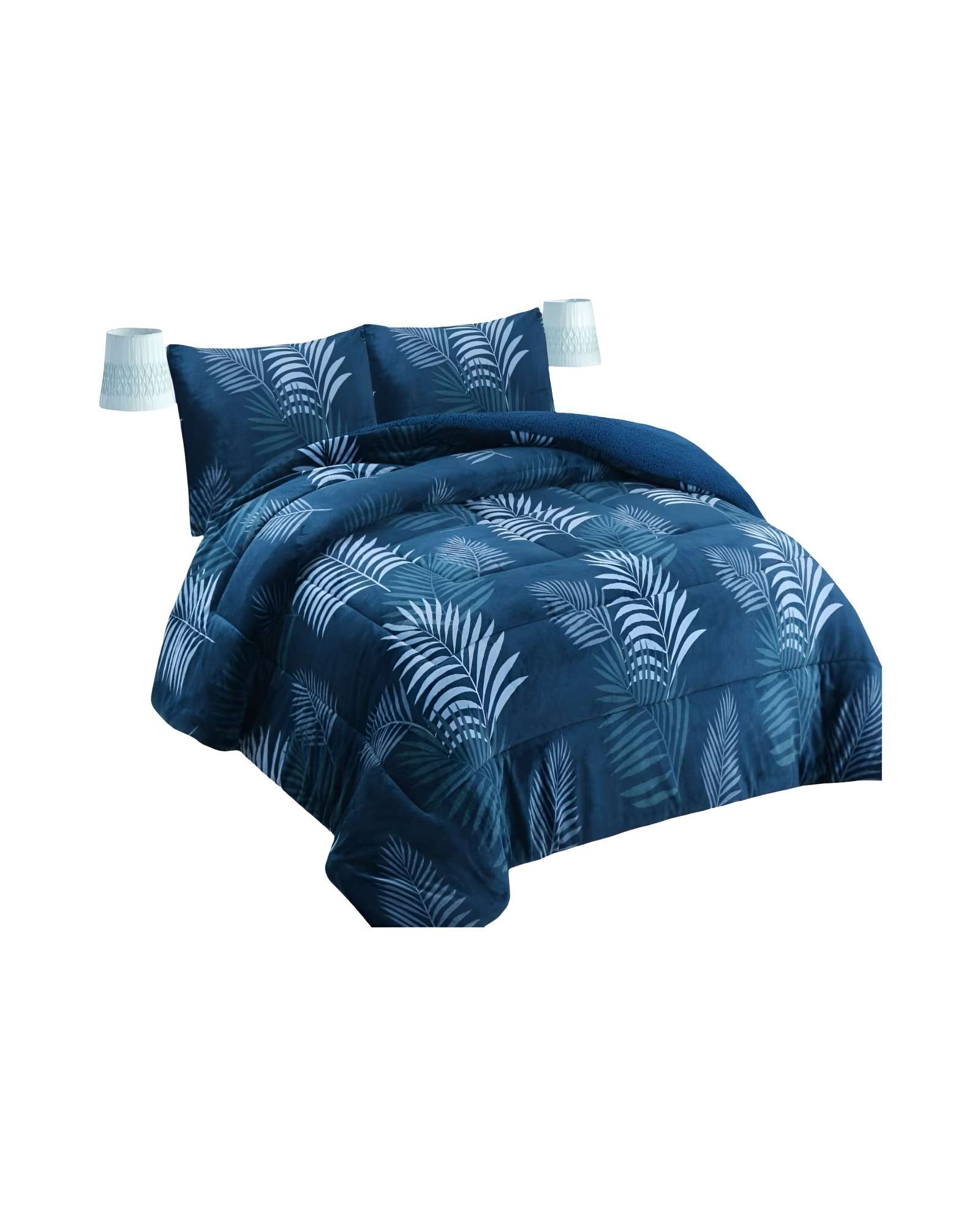 Genérico - Cobertor Con Chiporro 2 Plazas 230X250Cm Azul B15