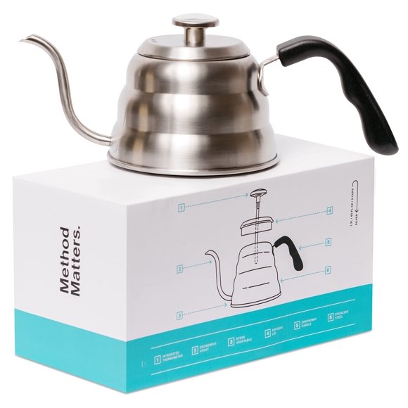Hervidor de café para verter Barista Warrior con termómetro de 1 litro