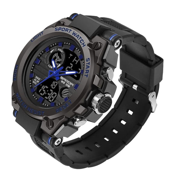 Reloj KXAITO para hombre, deportivo, exterior, impermeable, militar, 26 cm