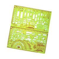 Bothyi - Regla Para Dibujar Accidentes De Tráfico, 2 Piezas, Plantillas Para Pintar, Plantillas Para Manualidades